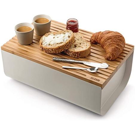 Alessi Cassetta portapane Mattina 34CM Bianco
